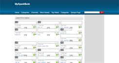 Desktop Screenshot of myspankbank.com